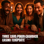 Permainan three card poker di casino dengan cashback